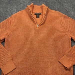Orange Lachlan Quarter - Zip Sweater